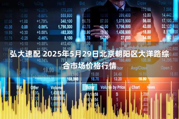 弘大速配 2025年5月29日北京朝阳区大洋路综合市场价格行情