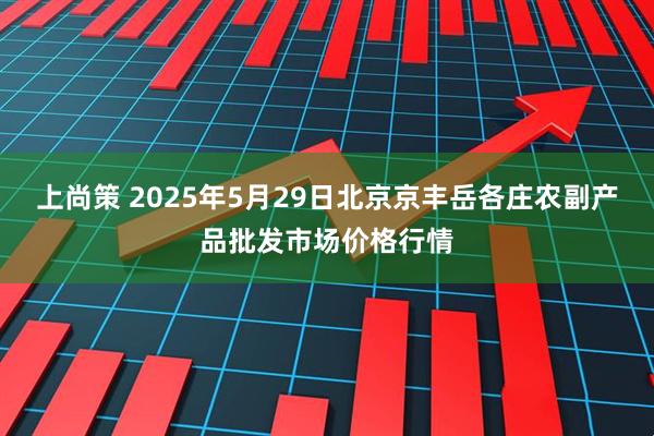 上尚策 2025年5月29日北京京丰岳各庄农副产品批发市场价格行情