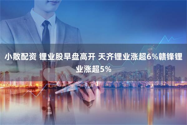 小散配资 锂业股早盘高开 天齐锂业涨超6%赣锋锂业涨超5%